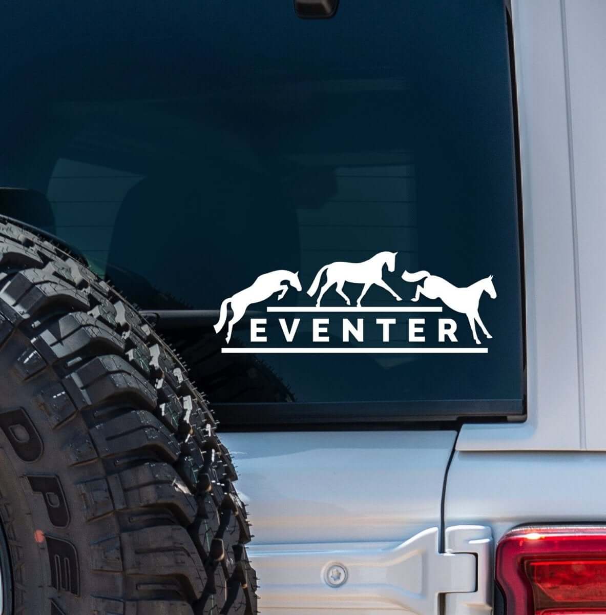 Dapplebay Eventer - Vinyl Decal - White - Dapplebay - Equiluxe Tack