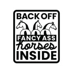 Dapplebay Fancy A$$ Horses - Horse Trailer Decal - Dapplebay - Equiluxe Tack