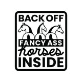 Dapplebay Fancy A$$ Horses - Horse Trailer Decal - Dapplebay - Equiluxe Tack