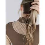 Dapplebay Grace 1/4 Zip LS Riding Top - Chestnut/Spring Plaid - Dapplebay - Equiluxe Tack