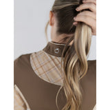 Dapplebay Grace 1/4 Zip LS Riding Top - Chestnut/Spring Plaid - Dapplebay - Equiluxe Tack