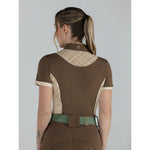 Dapplebay Grace 1/4 Zip SS Riding Top - Chestnut/Spring Plaid - Dapplebay - Equiluxe Tack