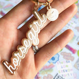 Dapplebay Horse Girl - Keychain - Dapplebay - Equiluxe Tack