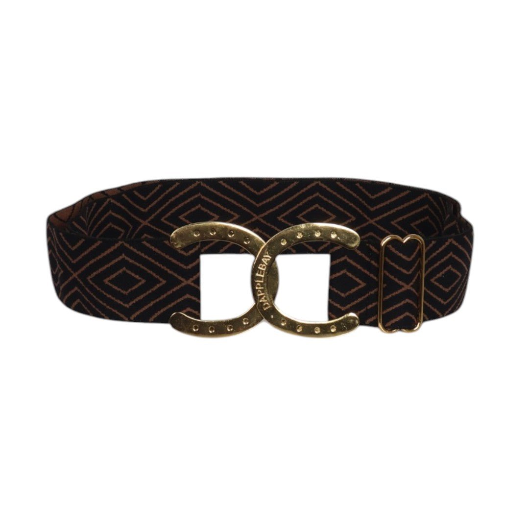 Dapplebay Horse Shoe Belt- Diamond-Black - Equiluxe Tack