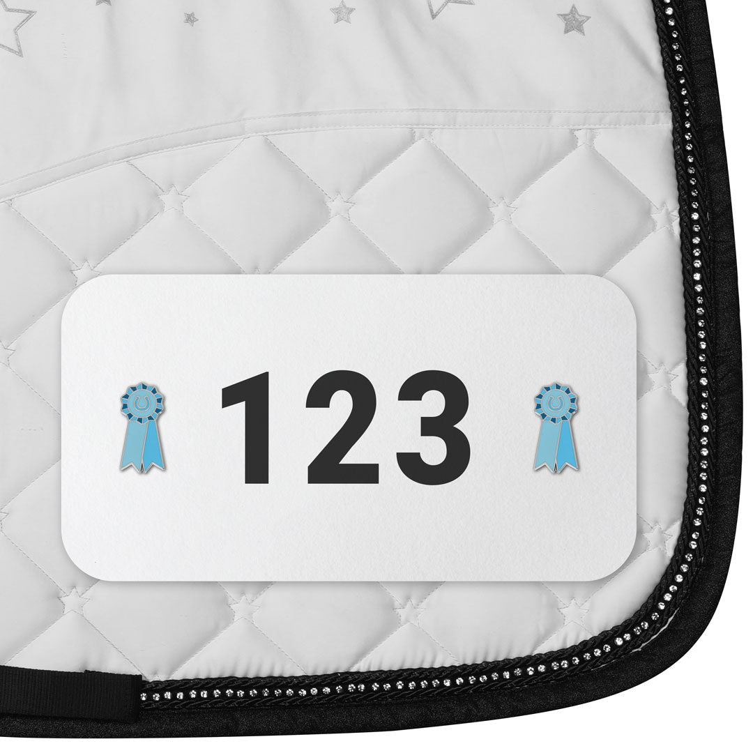 Dapplebay Horse Show Number Pins - Blue Ribbon - Dapplebay - Equiluxe Tack