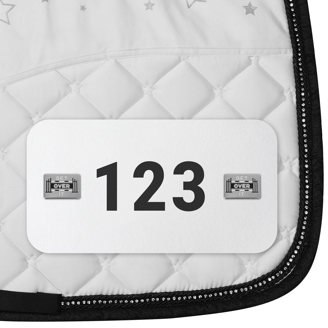 Dapplebay Horse Show Number Pins - Get Over It - Dapplebay - Equiluxe Tack