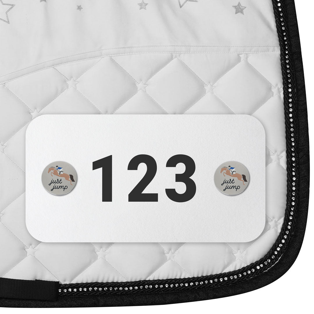Dapplebay Horse Show Number Pins - Just Jump - Dapplebay - Equiluxe Tack