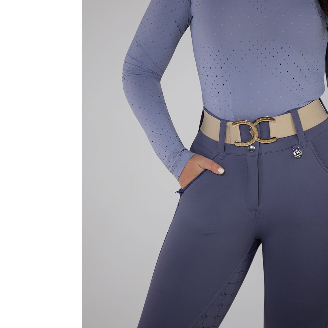 Dapplebay Hybrid Silicone Full Seat Breeches - Purple Dusk - Dapplebay - Equiluxe Tack