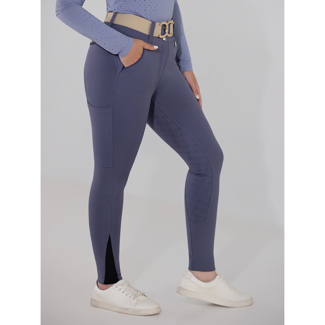 Dapplebay Hybrid Silicone Full Seat Breeches - Purple Dusk - Dapplebay - Equiluxe Tack