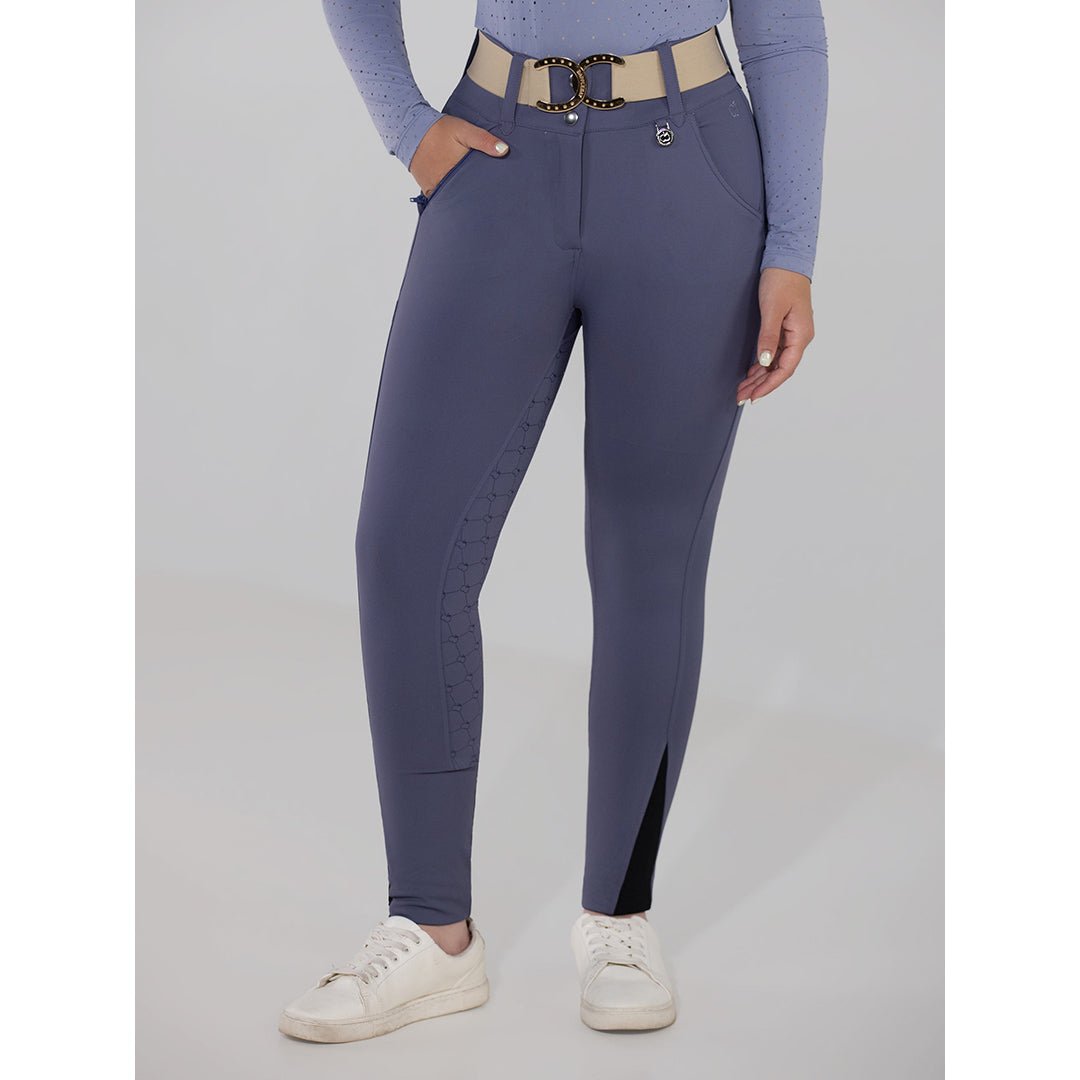 Dapplebay Hybrid Silicone Full Seat Breeches - Purple Dusk - Dapplebay - Equiluxe Tack