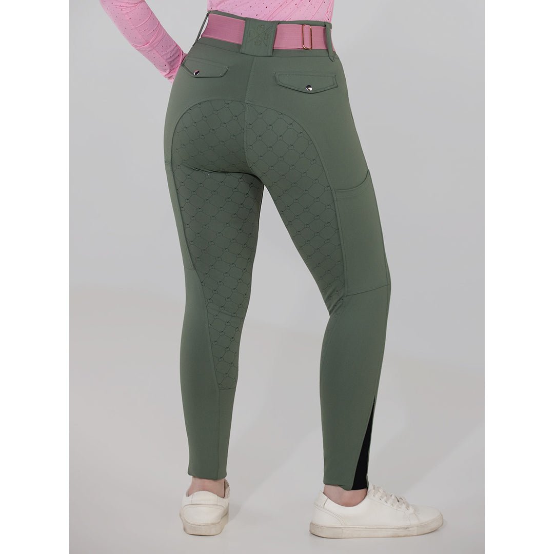 Dapplebay Hybrid Silicone Full Seat Breeches - Rosemary - Dapplebay - Equiluxe Tack