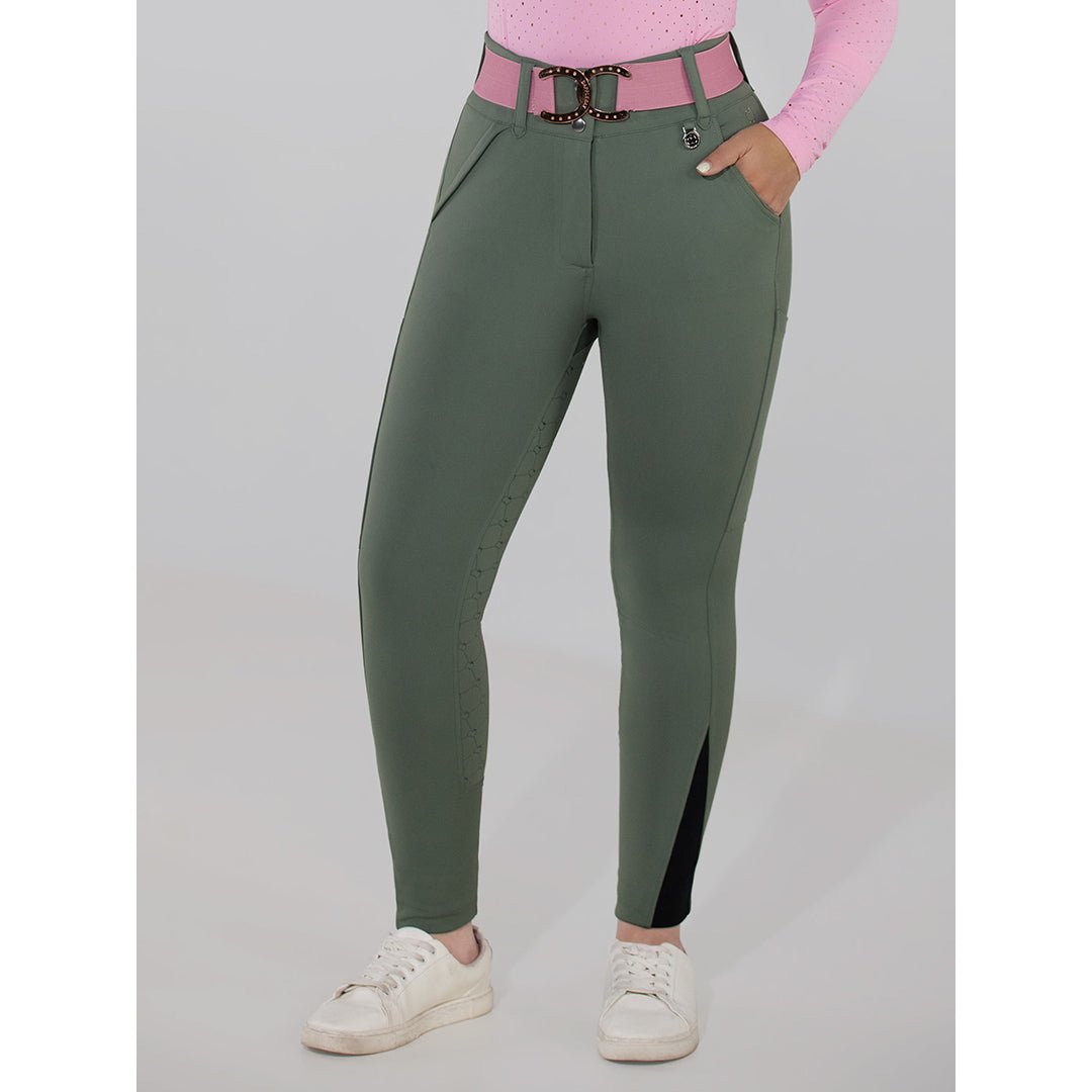 Dapplebay Hybrid Silicone Full Seat Breeches - Rosemary - Dapplebay - Equiluxe Tack