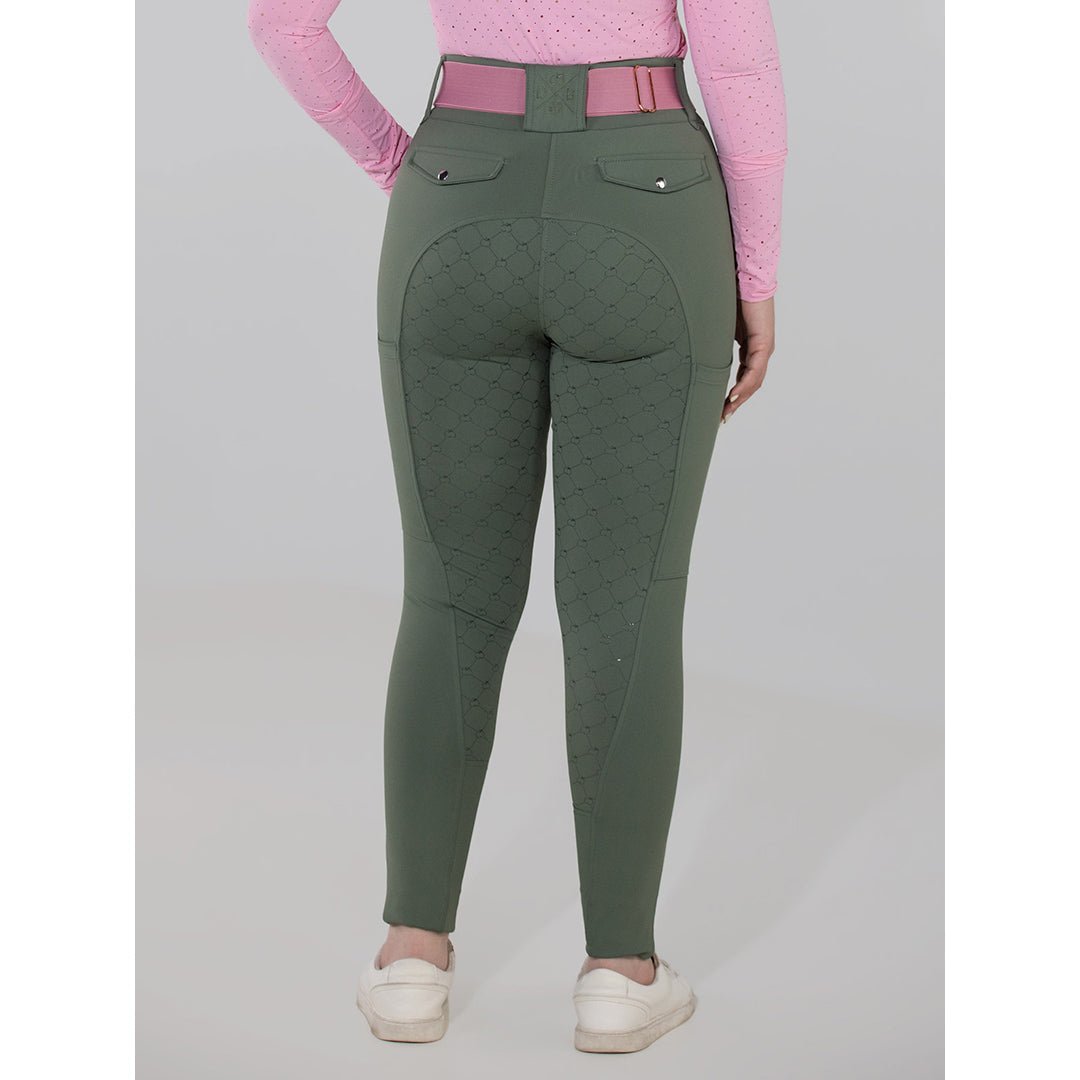 Dapplebay Hybrid Silicone Full Seat Breeches - Rosemary - Dapplebay - Equiluxe Tack