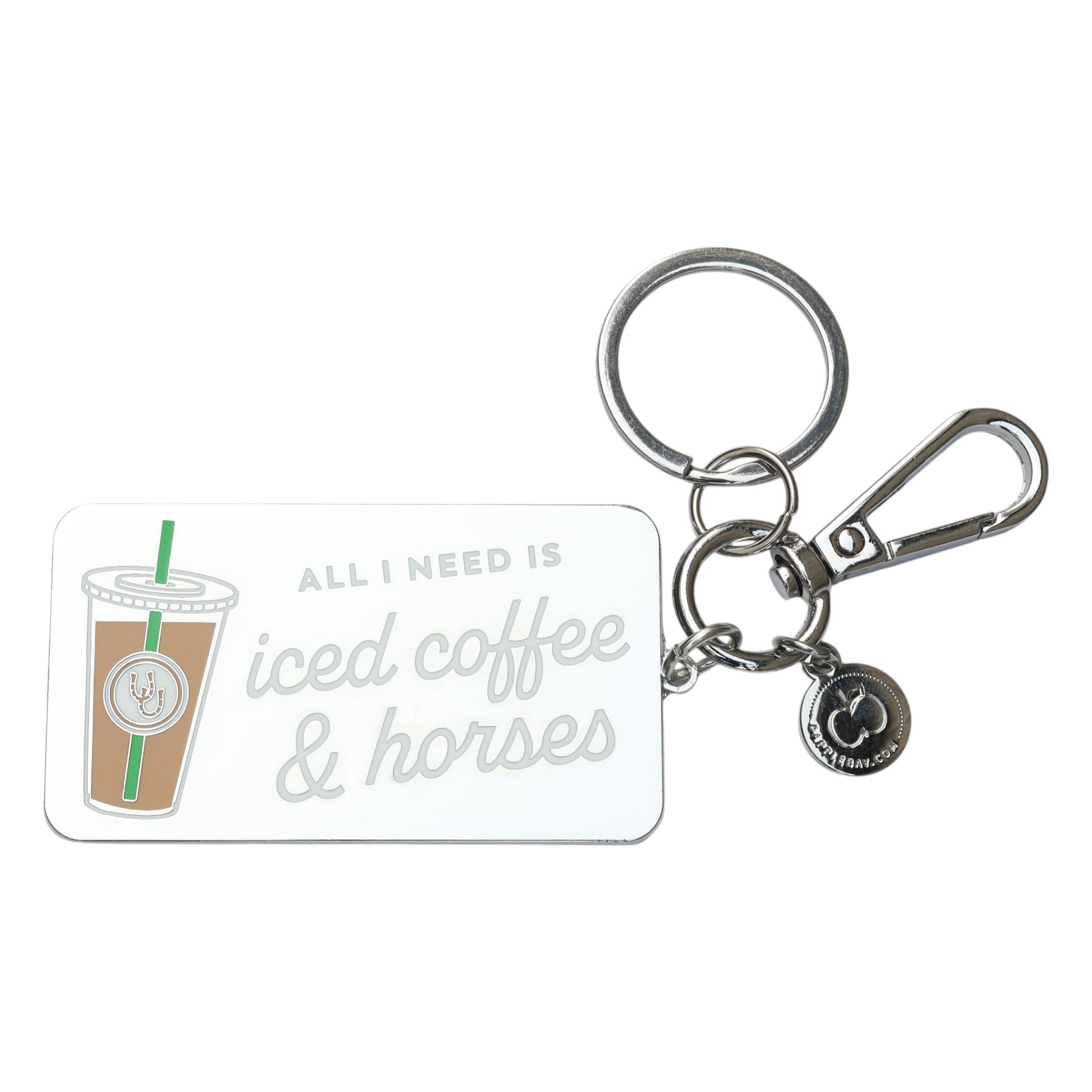 Dapplebay Iced Coffee & Horses - Keychain - Dapplebay - Equiluxe Tack