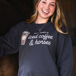 Dapplebay Iced Coffee & Horses Sweatshirt - Dapplebay - Equiluxe Tack