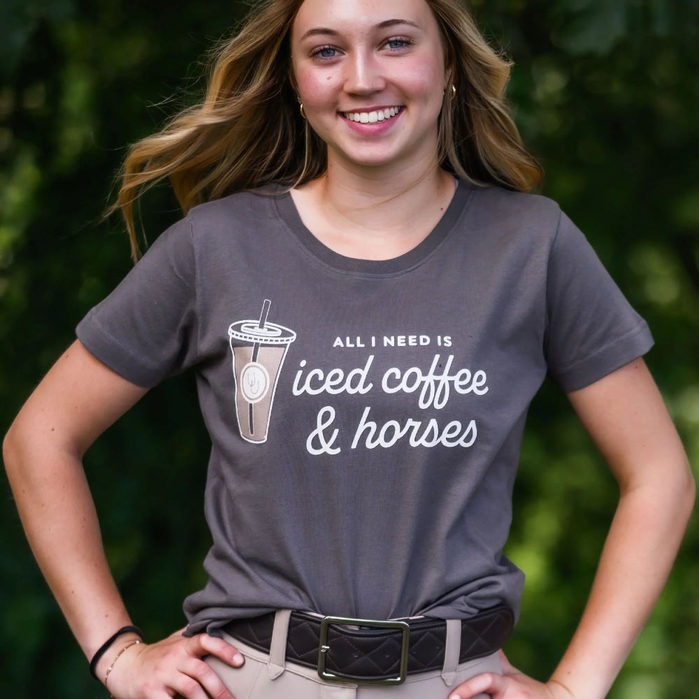Dapplebay Iced Coffee & Horses Tee - Dapplebay - Equiluxe Tack