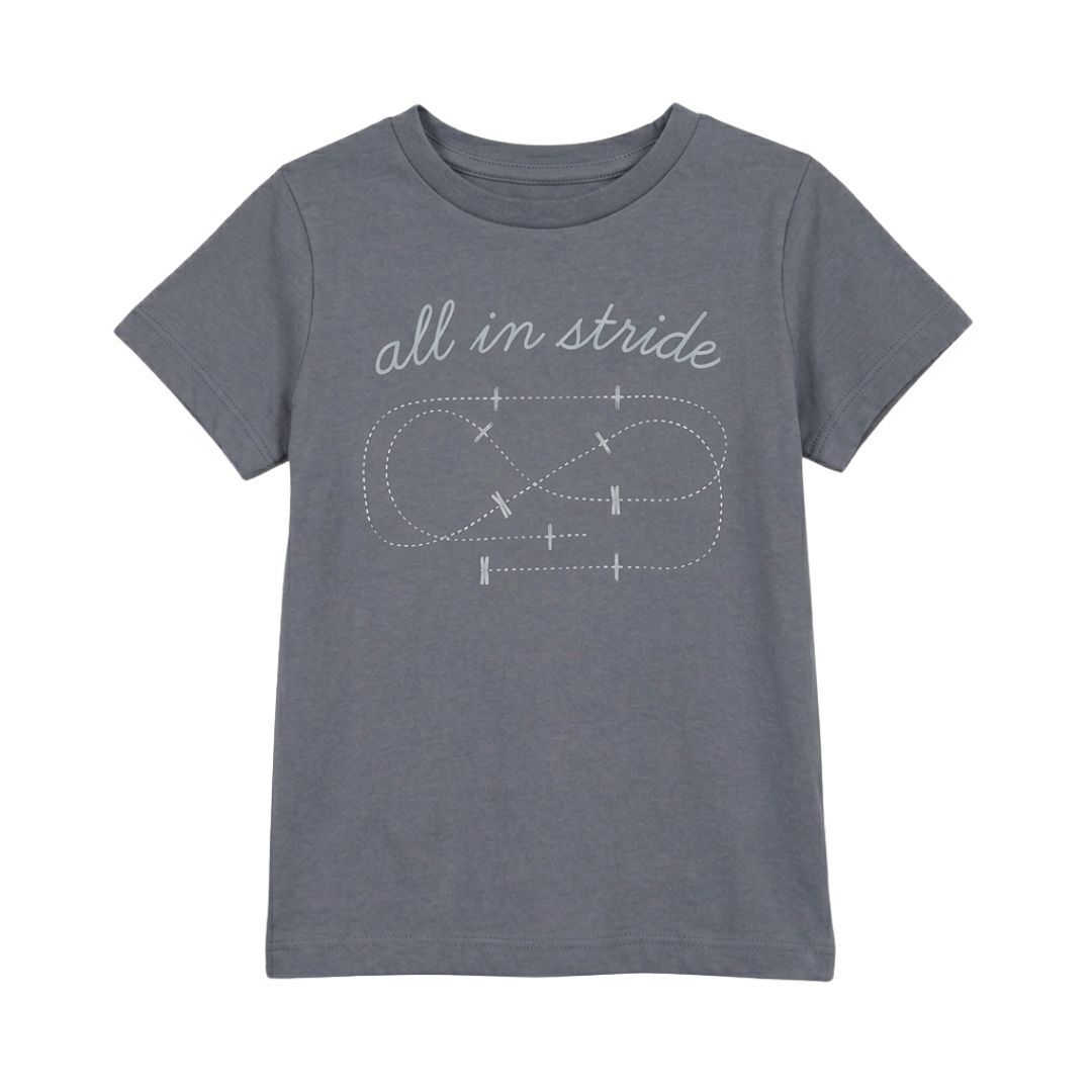 Dapplebay Kids All In Stride Tee - Moonrise - Dapplebay - Equiluxe Tack