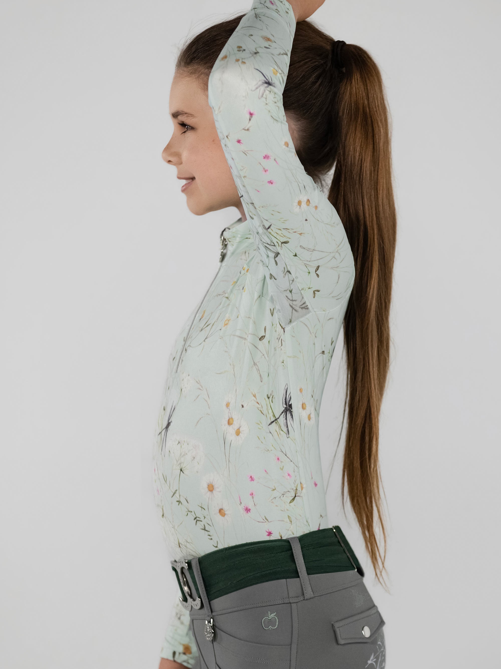 Dapplebay Kids Dragonfly Meadow 1/4 Zip - Long Sleeve - Breeches.com - Equiluxe Tack