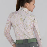 Dapplebay Kids Dragonfly Meadow 1/4 Zip LS Riding Top-Light Pink - Equiluxe Tack