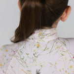 Dapplebay Kids Dragonfly Meadow 1/4 Zip SS Riding Top - Light Pink - Breeches.com - Equiluxe Tack