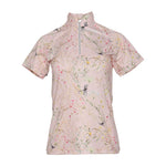 Dapplebay Kids Dragonfly Meadow 1/4 Zip SS Riding Top - Light Pink - Breeches.com - Equiluxe Tack