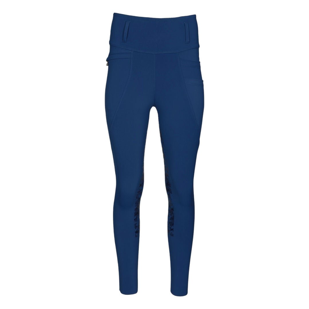 Dapplebay Kids Equestrian Toile Essential Tights - Bright Navy - Dapplebay - Equiluxe Tack