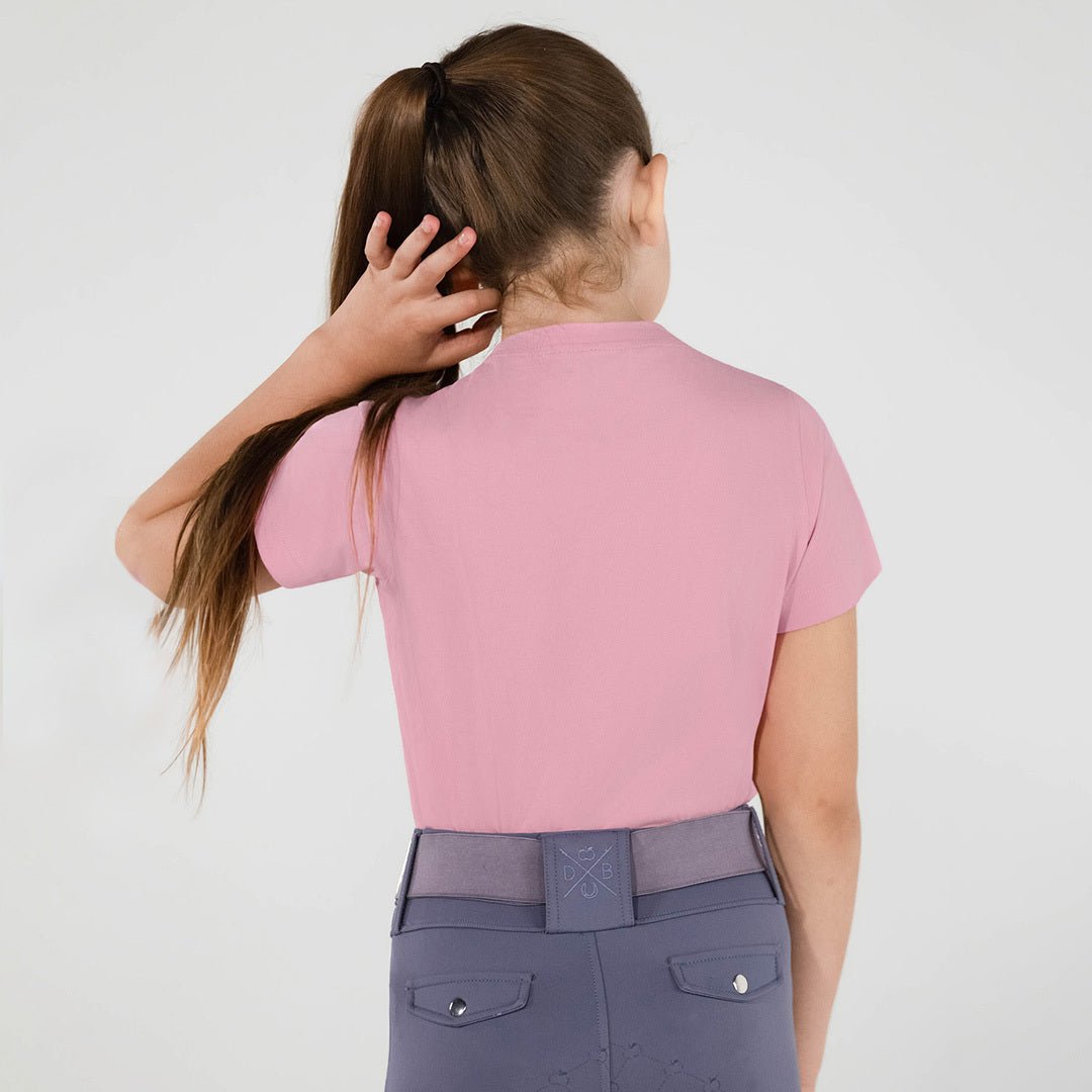 Dapplebay Kids Horse Girl Tee - Ballet Pink - Breeches.com - Equiluxe Tack