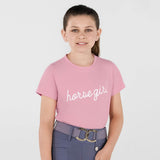 Dapplebay Kids Horse Girl Tee - Ballet Pink - Breeches.com - Equiluxe Tack
