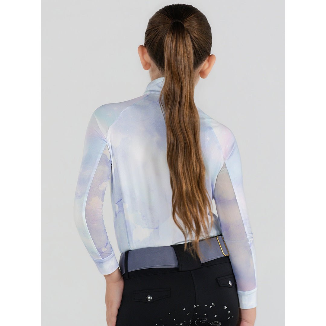 Dapplebay Kids Opalite Skies 1/4 Zip LS Riding Top - Breeches.com - Equiluxe Tack