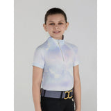 Dapplebay Kids Opalite Skies 1/4 Zip SS Riding Top - Breeches.com - Equiluxe Tack
