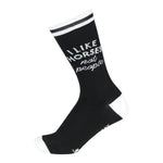 Dapplebay Knit Crew Socks - I Like Horses - Dapplebay - Equiluxe Tack