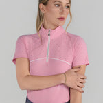 Dapplebay Lady 1/4 Zip Aircut SS Riding Top - Ballet Pink - Dapplebay - Equiluxe Tack