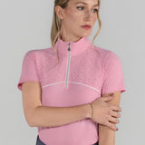 Dapplebay Lady 1/4 Zip Aircut SS Riding Top - Ballet Pink - Dapplebay - Equiluxe Tack