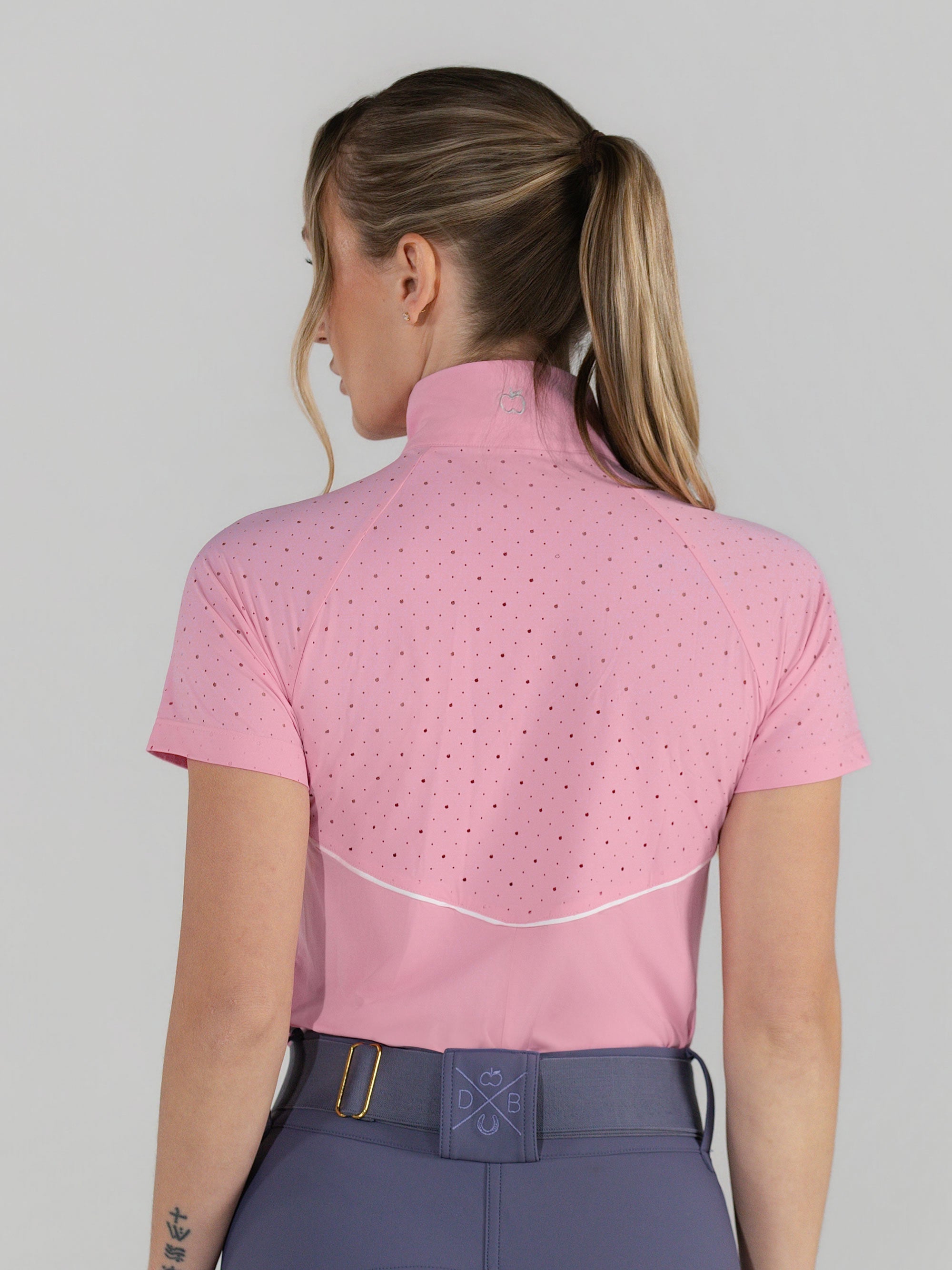 Dapplebay Lady 1/4 Zip Aircut SS Riding Top - Ballet Pink - Dapplebay - Equiluxe Tack
