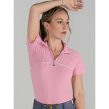 Dapplebay Lady 1/4 Zip Aircut SS Riding Top - Ballet Pink - Dapplebay - Equiluxe Tack