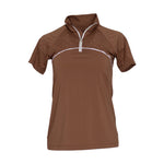 Dapplebay Lady 1/4 Zip Aircut SS Riding Top - Chestnut - Breeches.com - Equiluxe Tack