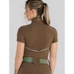 Dapplebay Lady 1/4 Zip Aircut SS Riding Top - Chestnut - Breeches.com - Equiluxe Tack