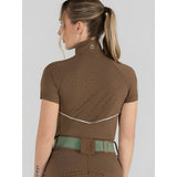 Dapplebay Lady 1/4 Zip Aircut SS Riding Top - Chestnut - Breeches.com - Equiluxe Tack