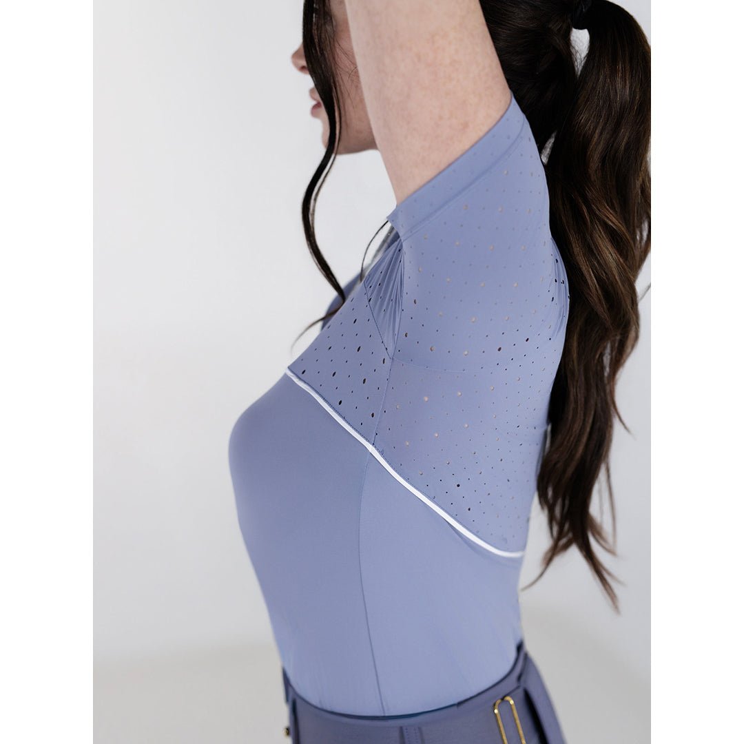 Dapplebay Lady 1/4 Zip Aircut SS Riding Top - Moonrise - Breeches.com - Equiluxe Tack