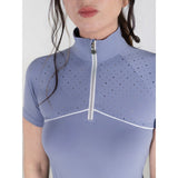Dapplebay Lady 1/4 Zip Aircut SS Riding Top - Moonrise - Breeches.com - Equiluxe Tack