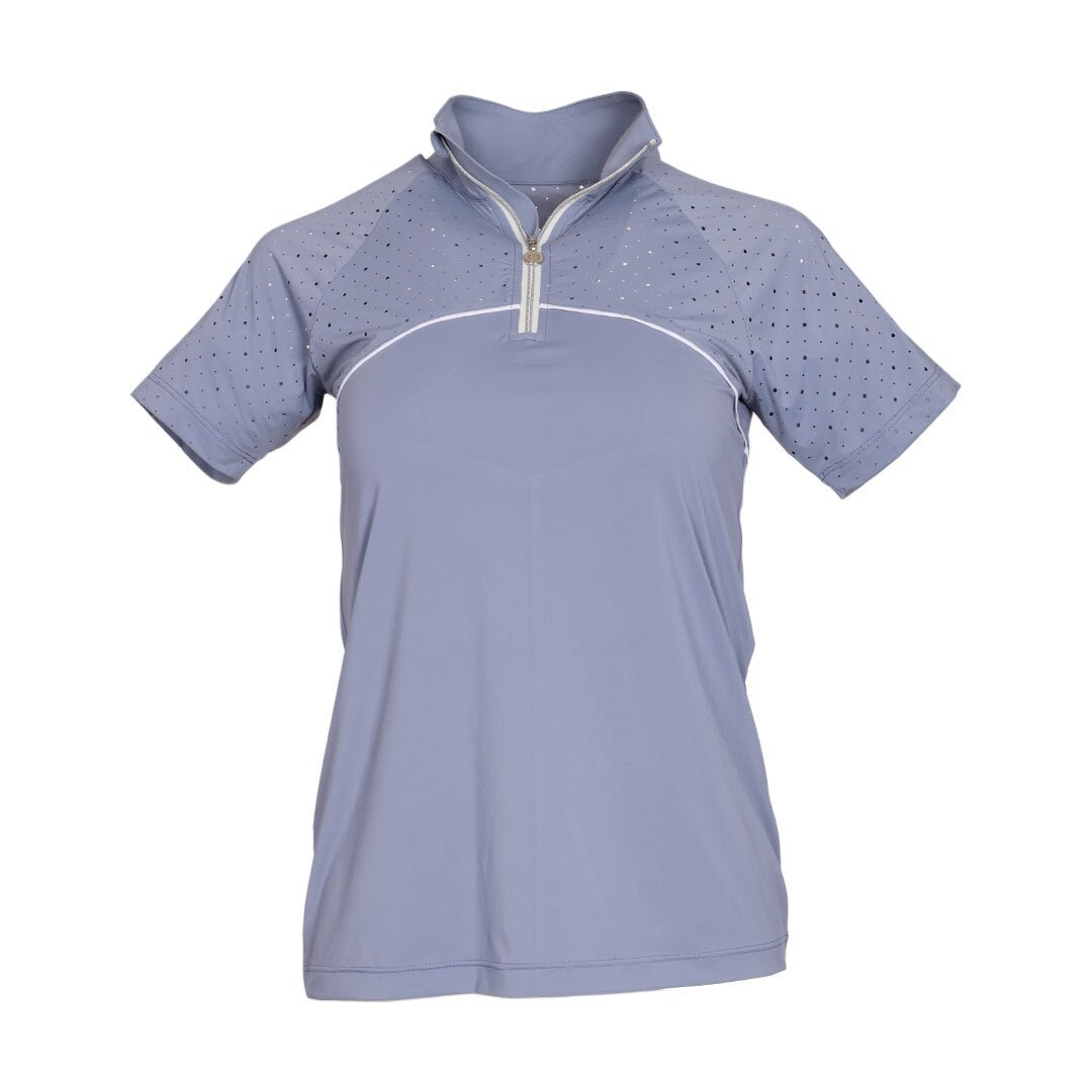 Dapplebay Lady 1/4 Zip Aircut SS Riding Top - Moonrise - Breeches.com - Equiluxe Tack