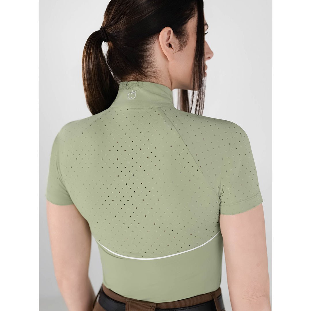 Dapplebay Lady 1/4 Zip Aircut SS Riding Top - Sage - Dapplebay - Equiluxe Tack