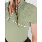 Dapplebay Lady 1/4 Zip Aircut SS Riding Top - Sage - Dapplebay - Equiluxe Tack