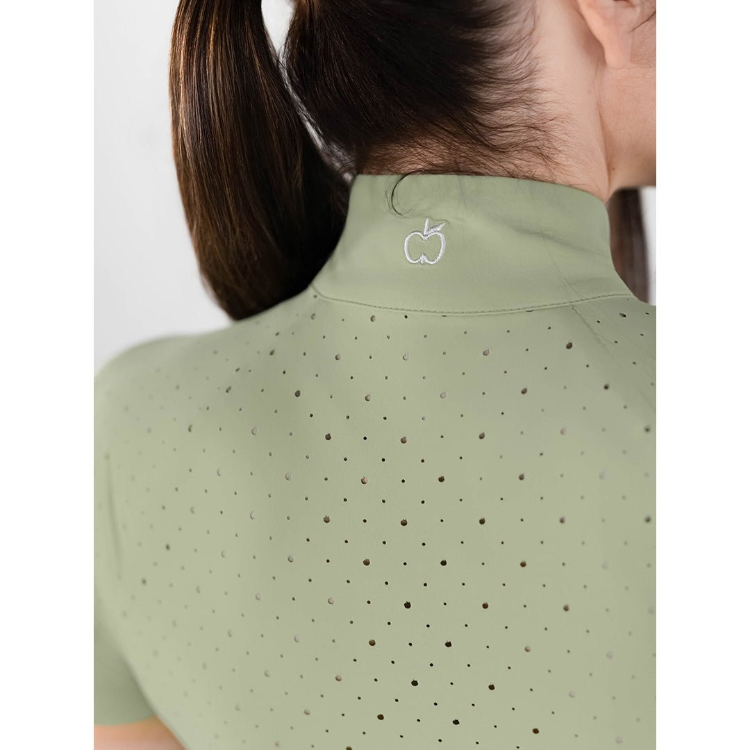 Dapplebay Lady 1/4 Zip Aircut SS Riding Top - Sage - Dapplebay - Equiluxe Tack