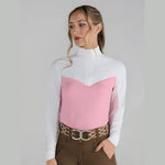 Dapplebay Lady 1/4 Zip LS Show Top - Ballet Pink - Breeches.com - Equiluxe Tack