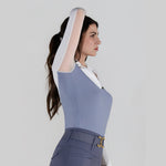 Dapplebay Lady 1/4 Zip LS Show Top - Moonrise - Breeches.com - Equiluxe Tack