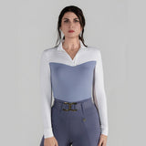 Dapplebay Lady 1/4 Zip LS Show Top - Moonrise - Breeches.com - Equiluxe Tack