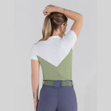 Dapplebay Lady 1/4 Zip SS Show Top - Sage - Breeches.com - Equiluxe Tack