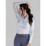 Dapplebay Opalite Skies 1/4 Zip LS Riding Top - Breeches.com - Equiluxe Tack
