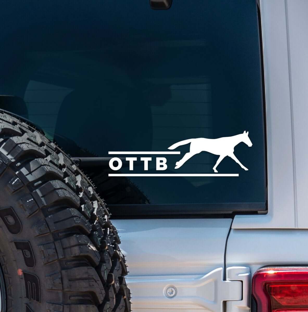Dapplebay OTTB - Vinyl Decal - White - Dapplebay - Equiluxe Tack